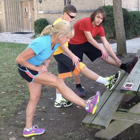 High school students outdoors